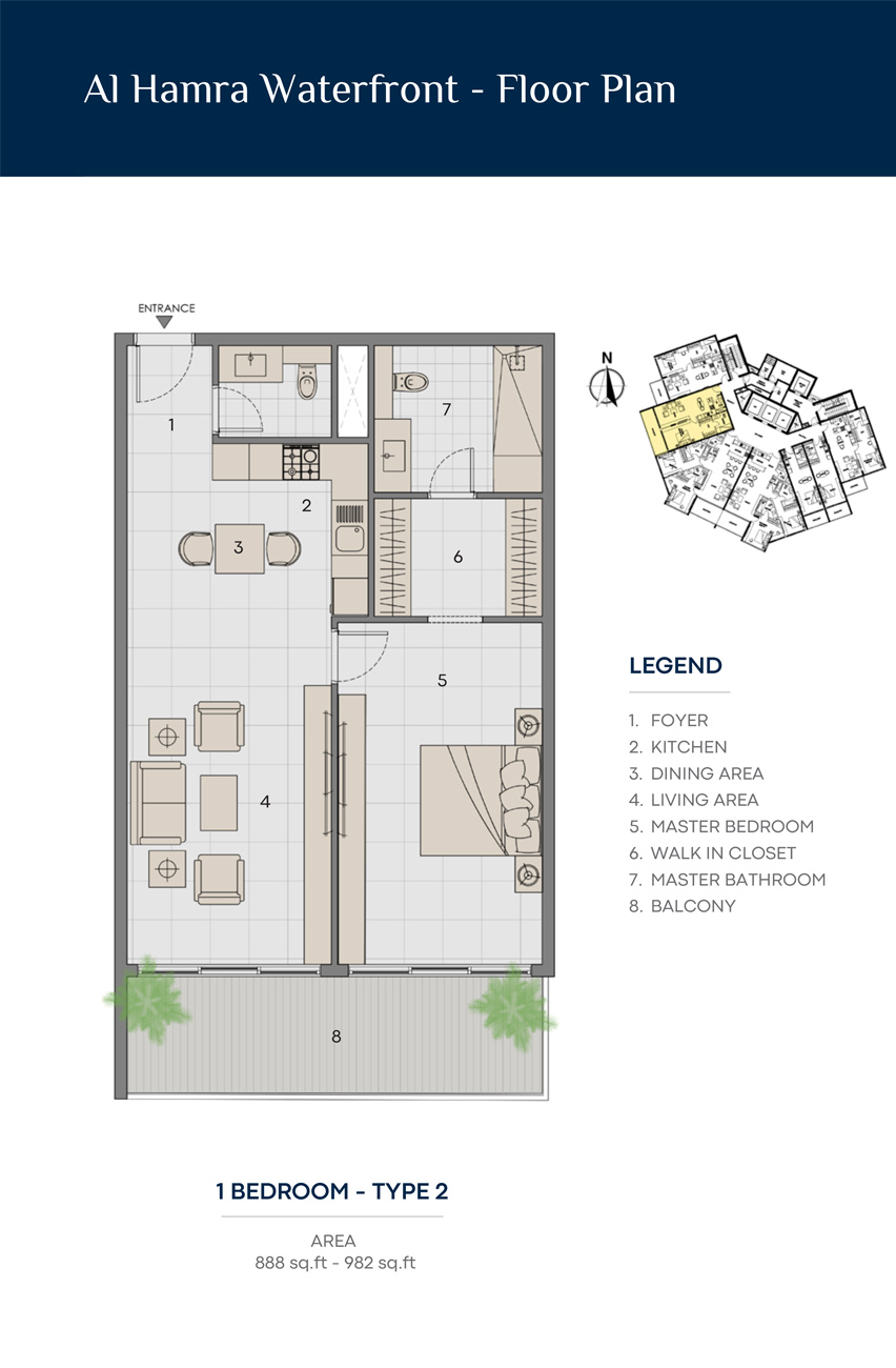 Al Hamra Waterfront Apartments Floor Plans