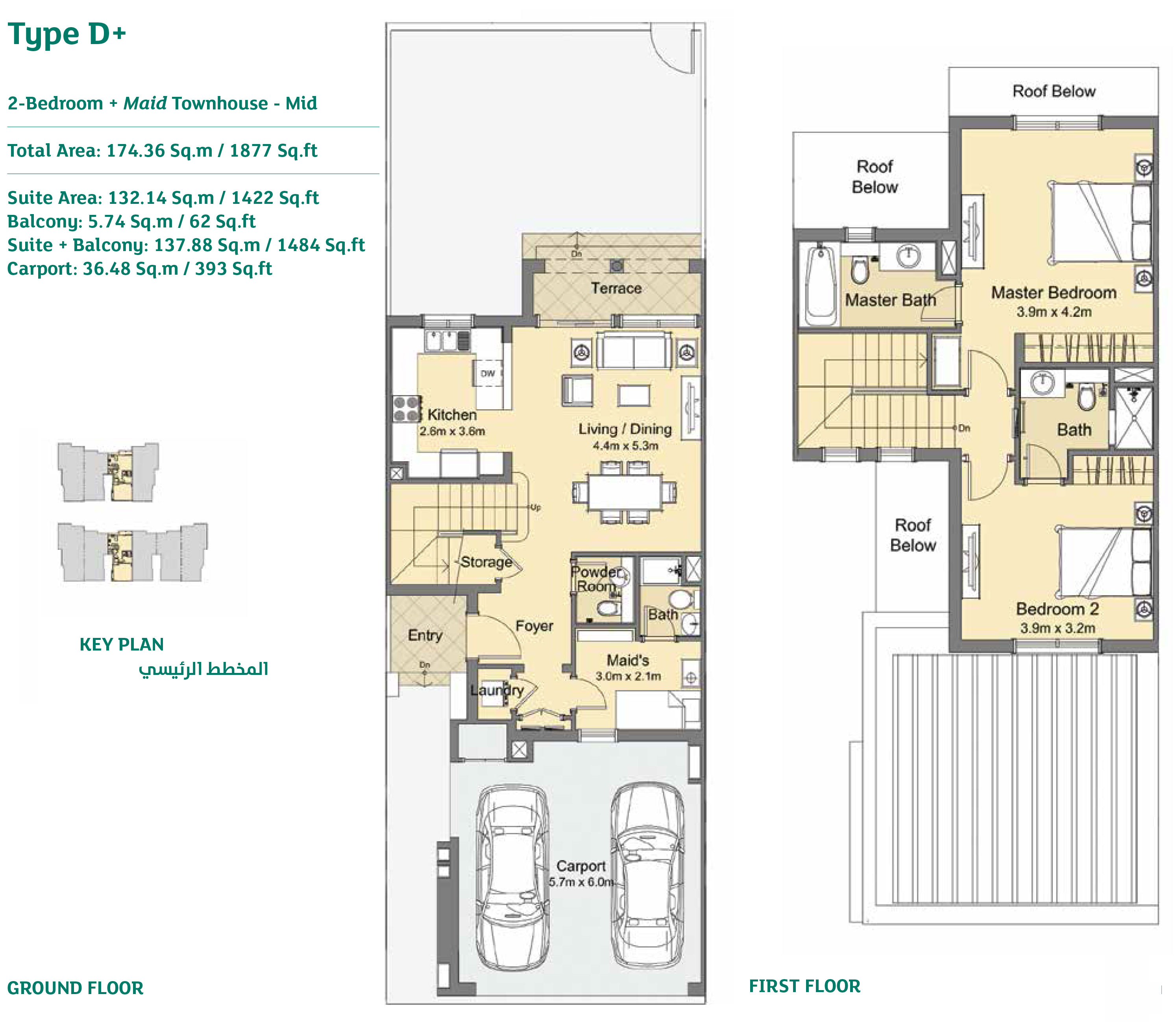Casa Viva at Serena By Dubai Properties Floor Plan