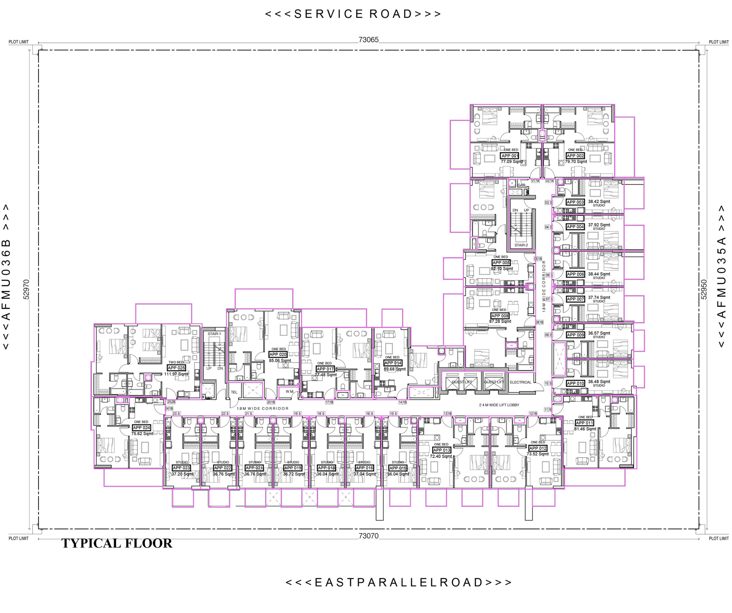 Azizi Farishta Serviced Apartments At Al Furjan Floor Plan Details Layout Plan