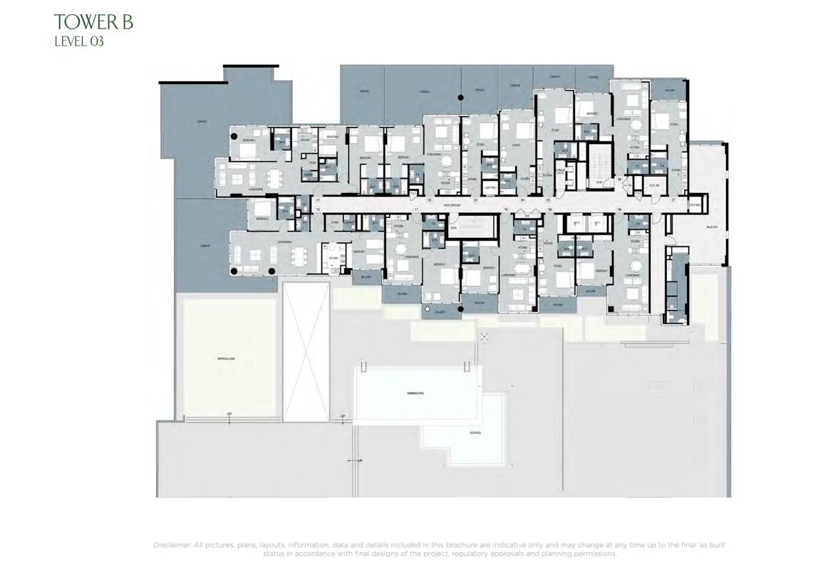 Damac Park Town Floor Plan - Apartments & Townhouses