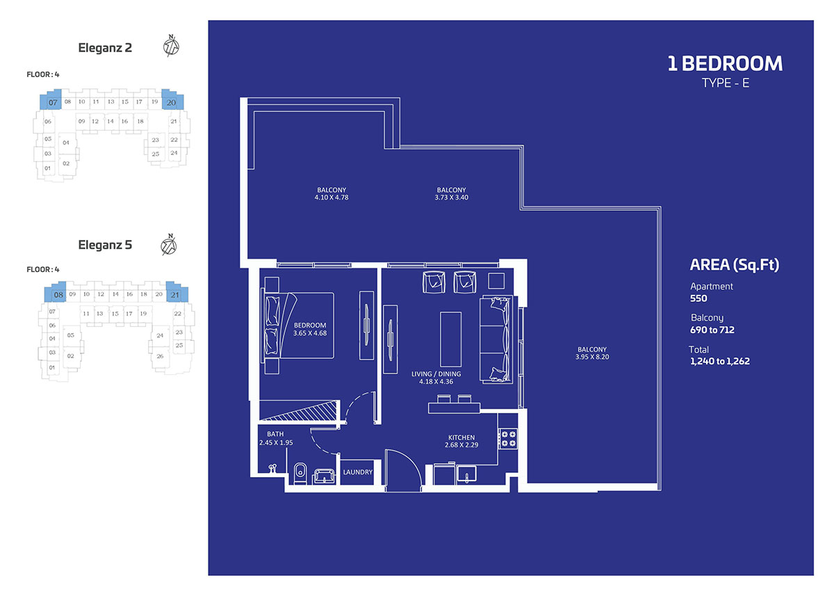 Eleganz by Danube Floor Plan - Apartments & Townhouses