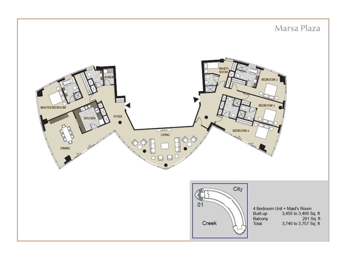 Marsa Plaza Floor Plan