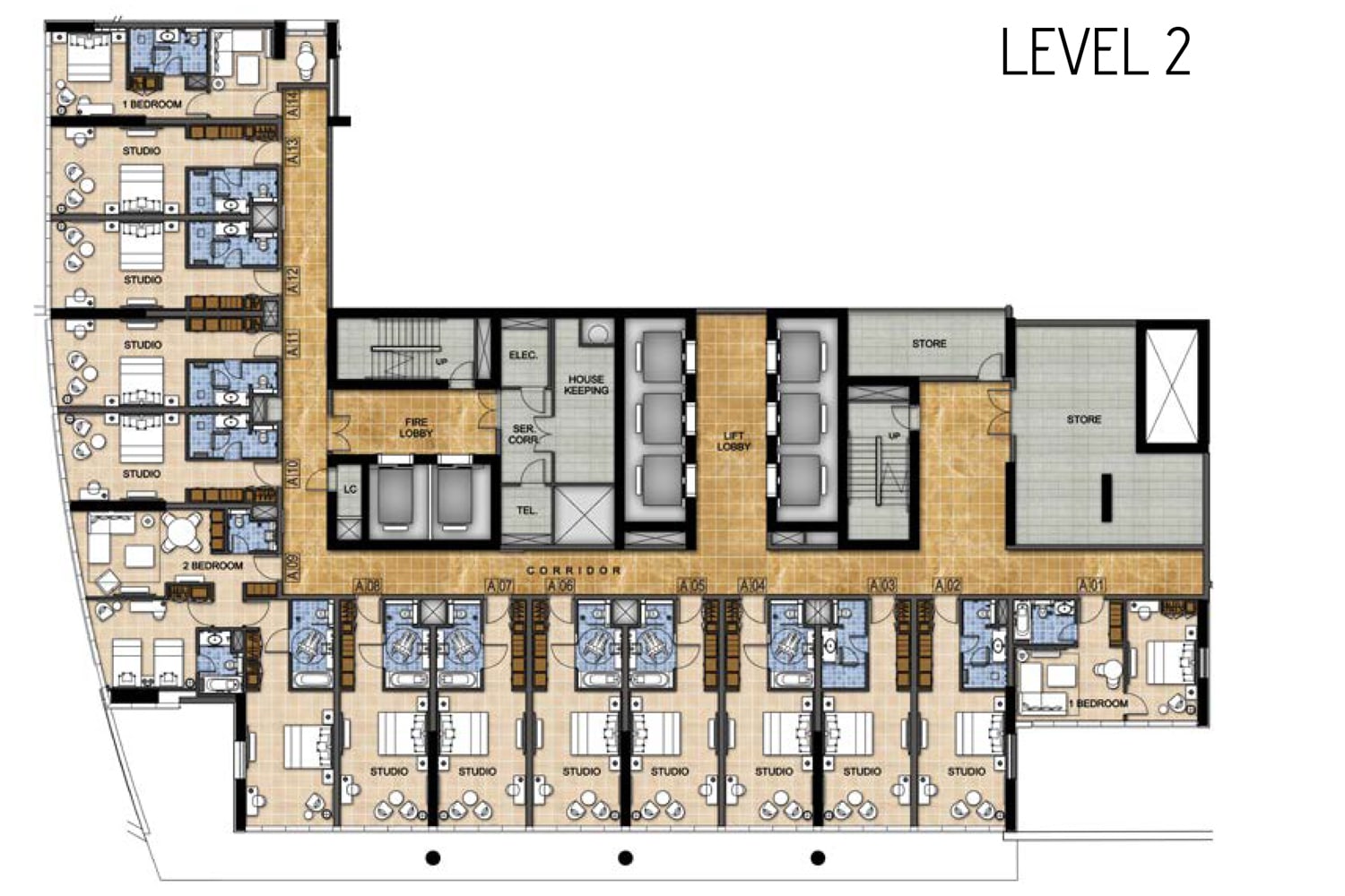 Radisson Hotel At Damac Hills Dubai Damac Properites Floor Plan