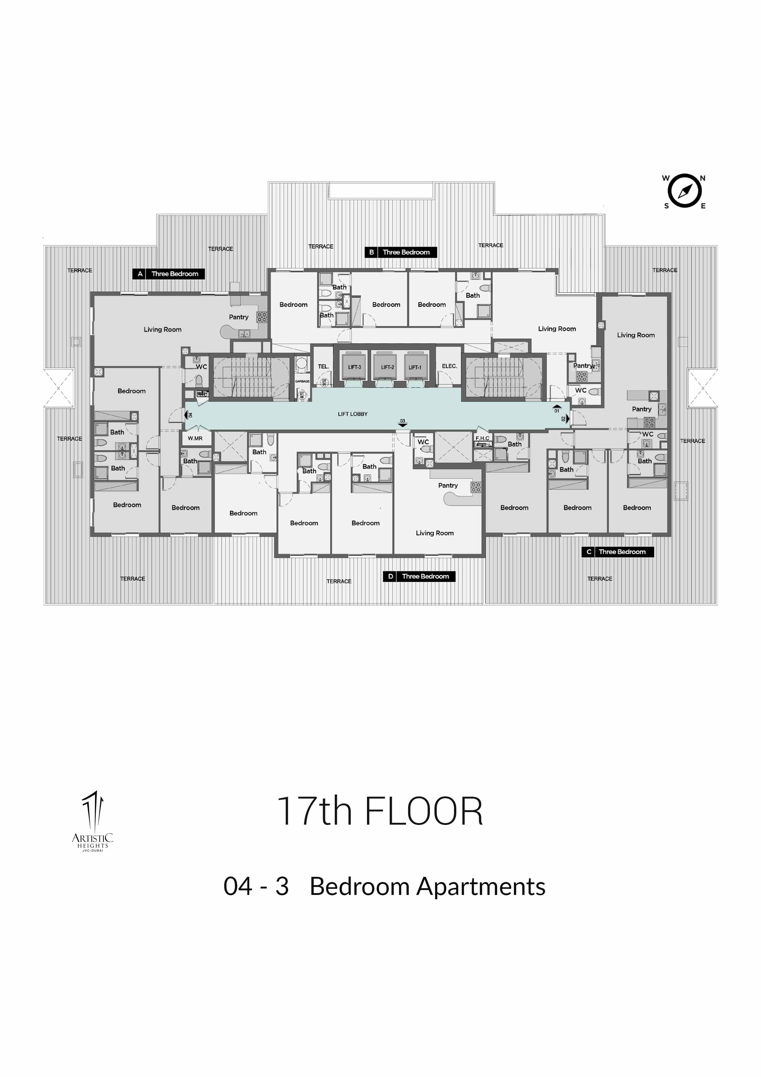 17-Floor, Size 2670 to 3946 Sq Ft