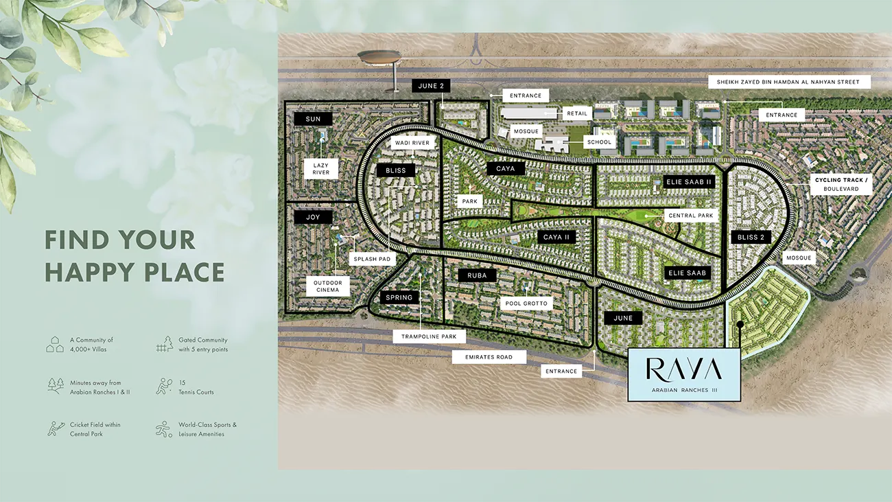 Raya at Arabian Ranches 3 Master Plan