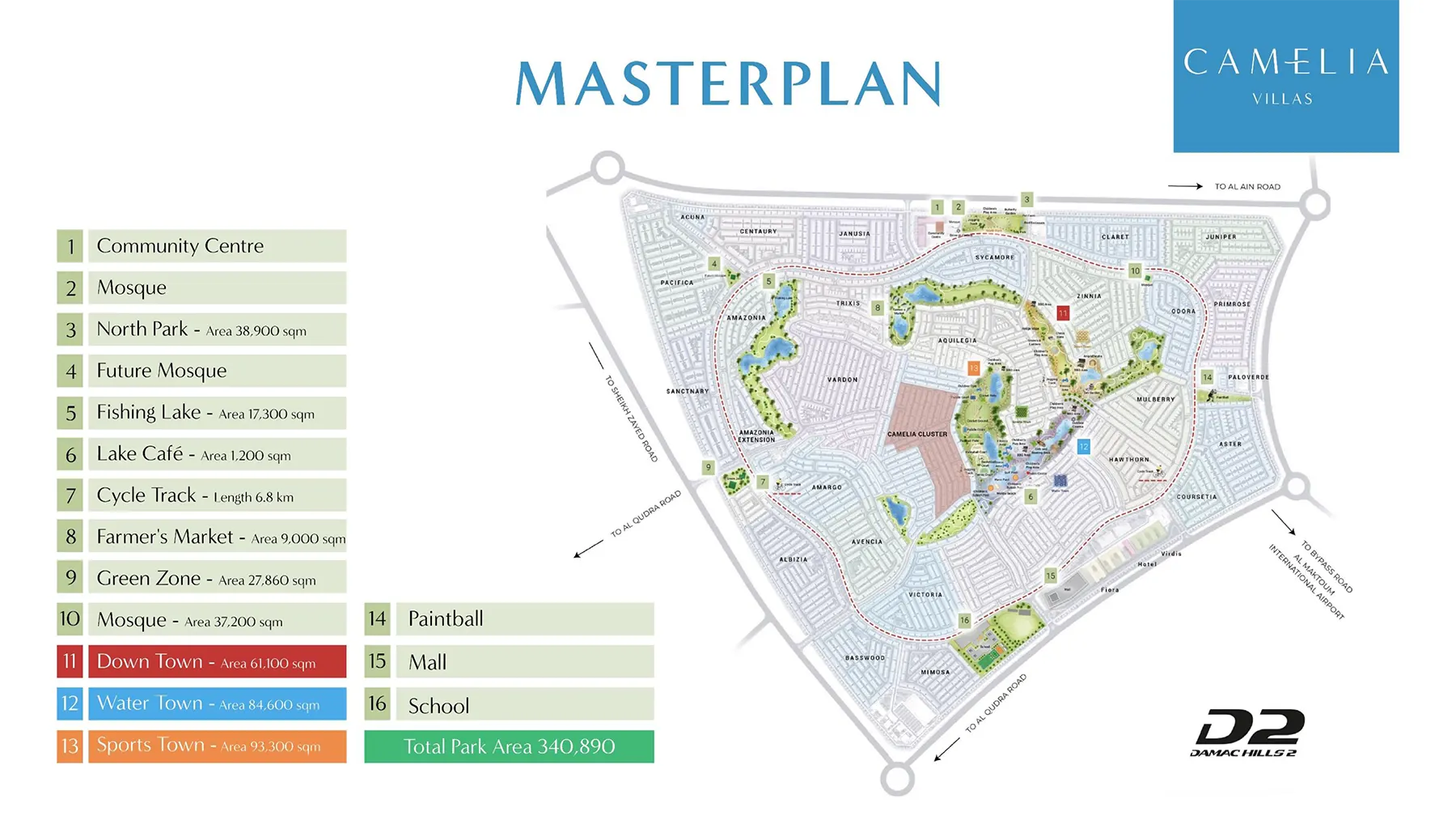Camelia at Damac Hills 2 Master Plan