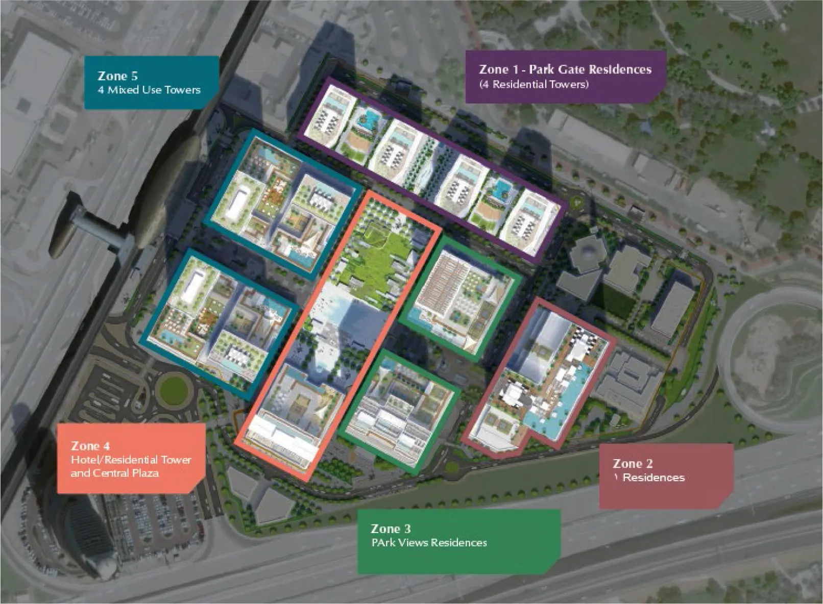 Wasl Park Views Residences Tower A Master Plan