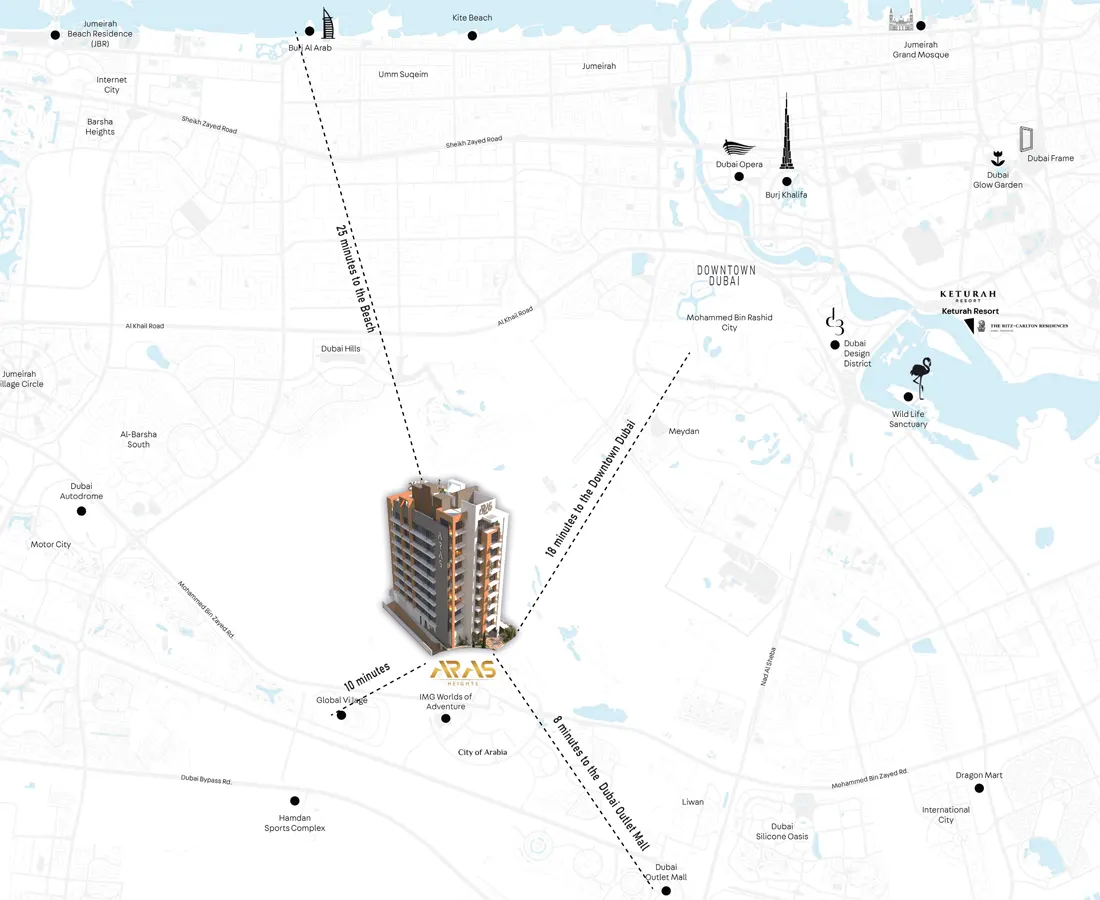 Aras Heights at Majan Master Plan