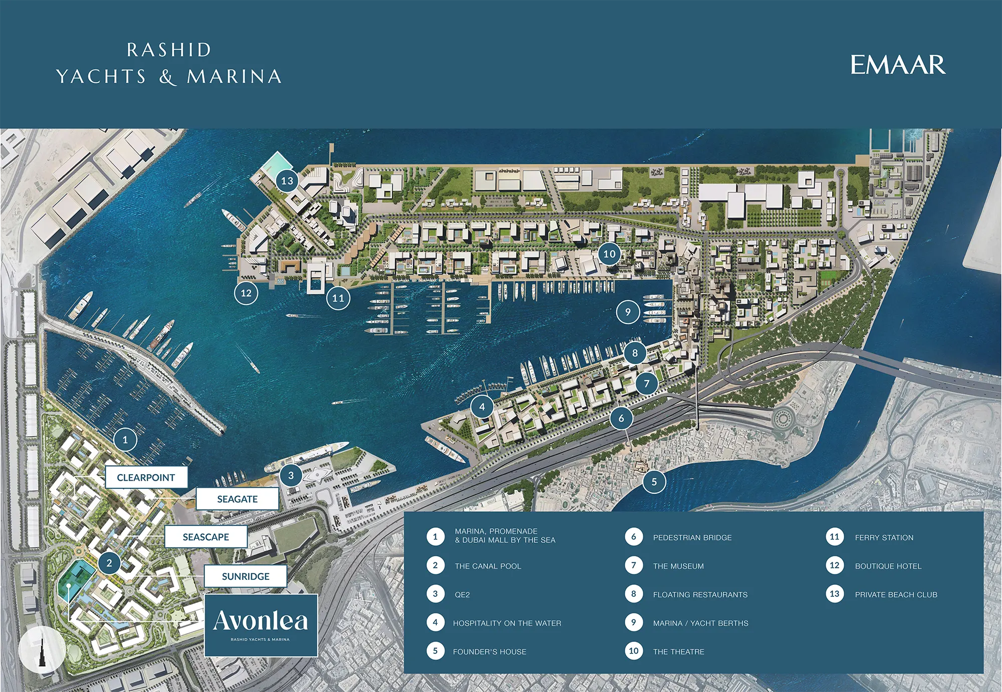 Emaar Avonlea Mina Rashid Master Plan