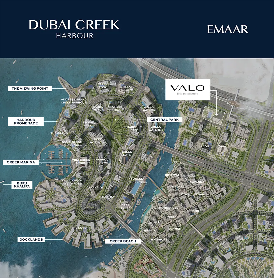 Valo at Dubai Creek Harbour Master Plan