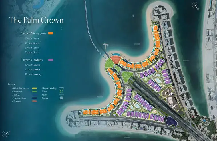The Palm Crown by Nakheel Master Plan