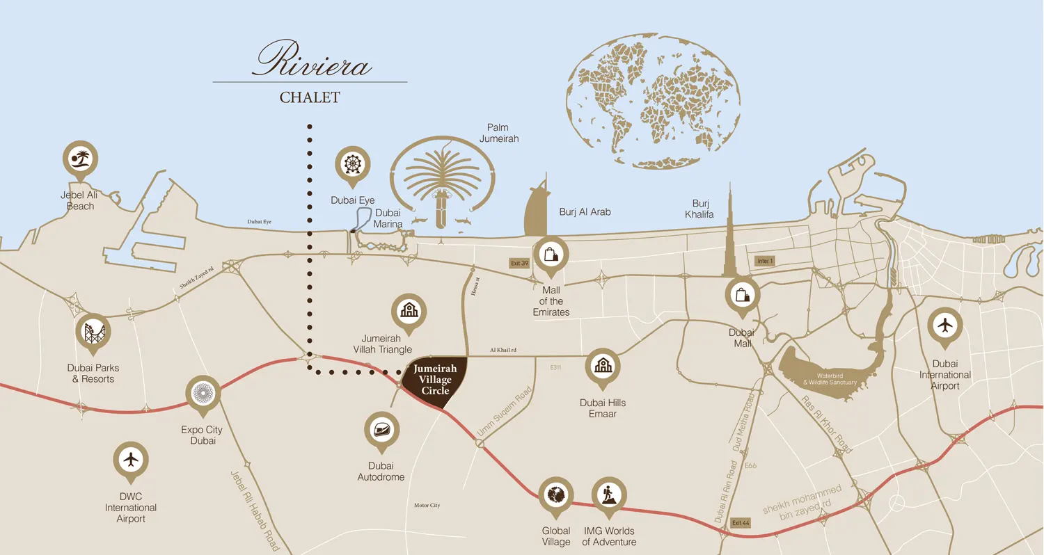 Riviera Chalet at JVC Master Plan
