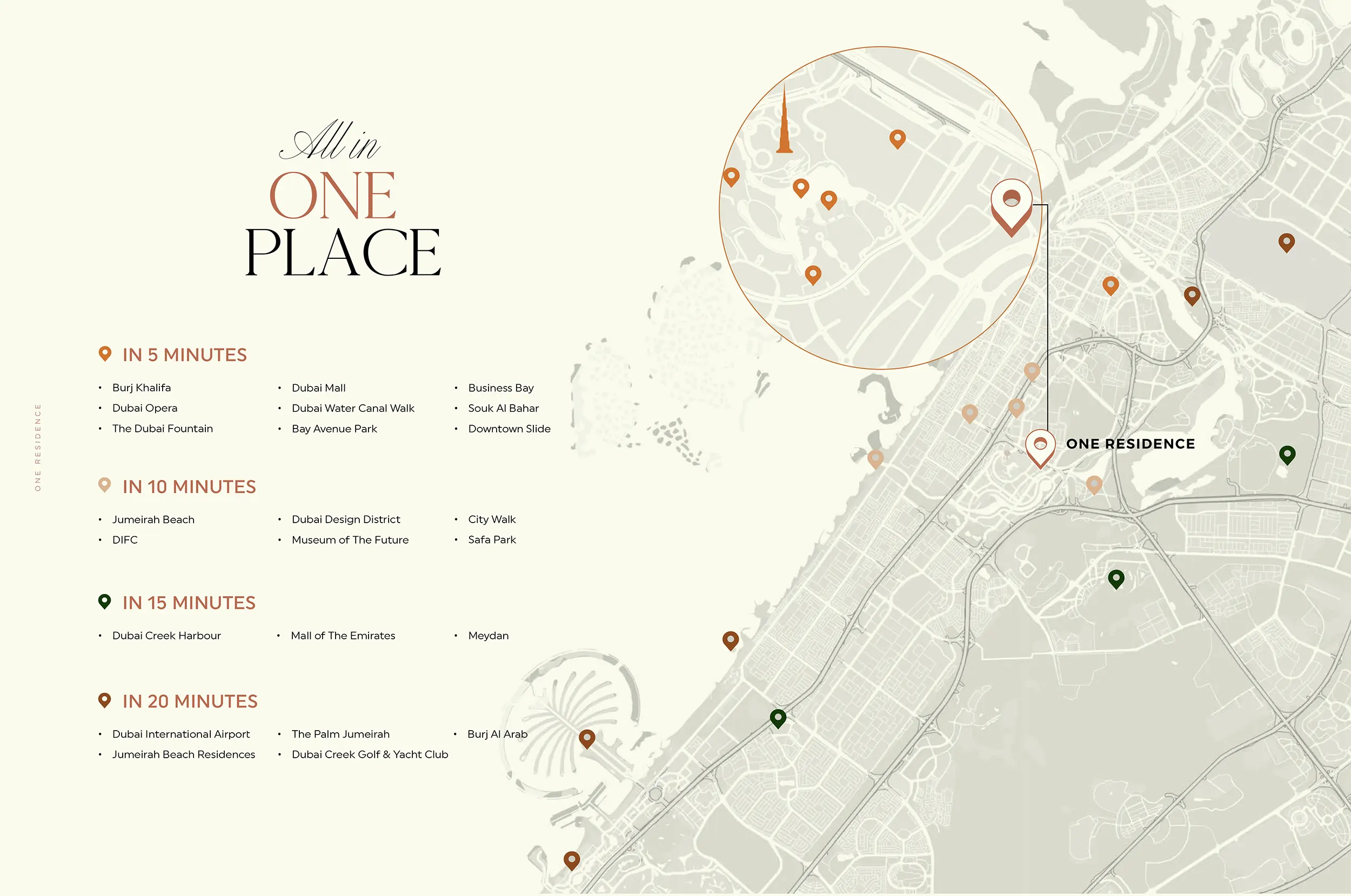 One Residence at Downtown Dubai Master Plan