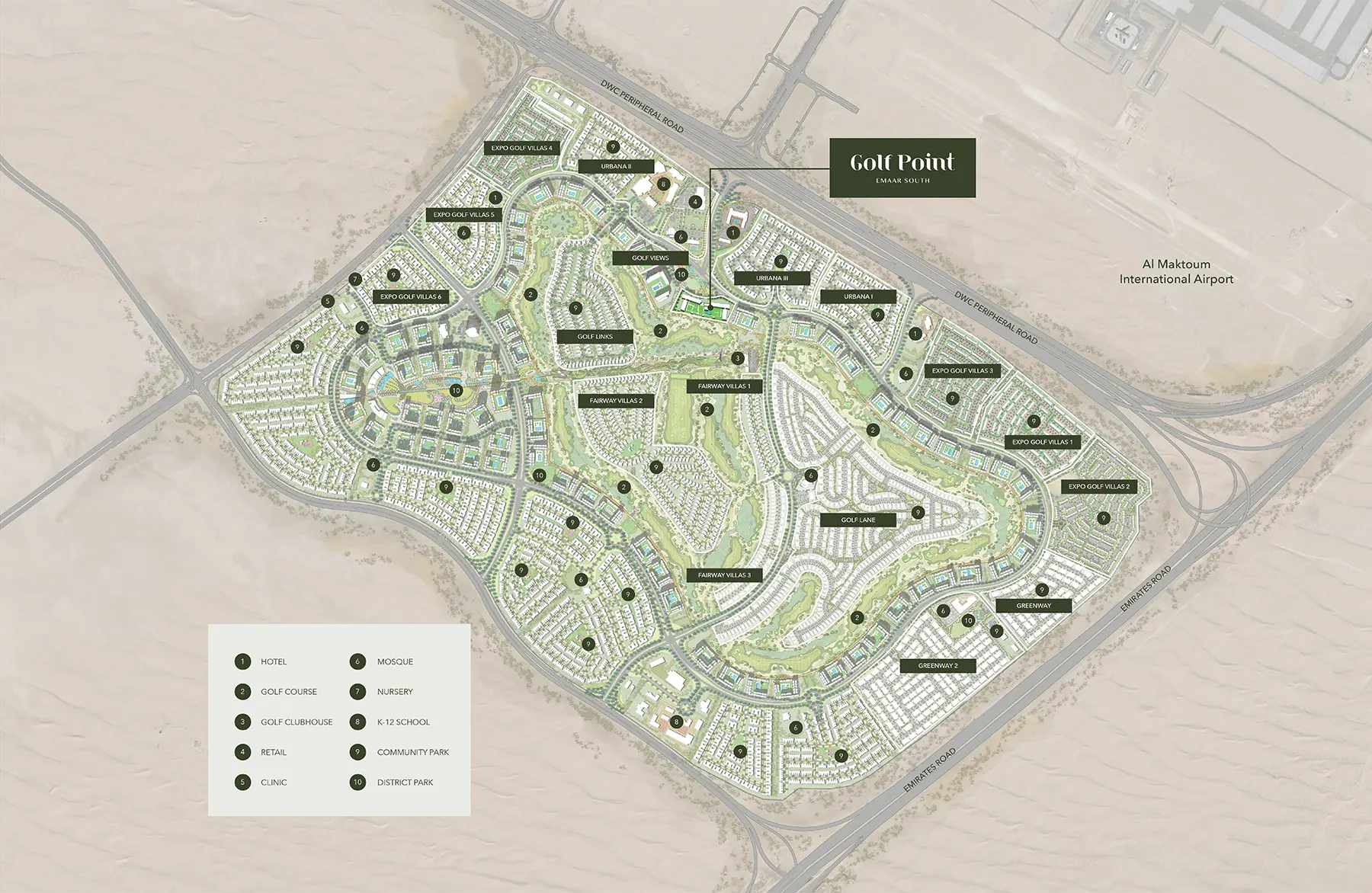 Golf Point at Emaar South Dubai Master Plan