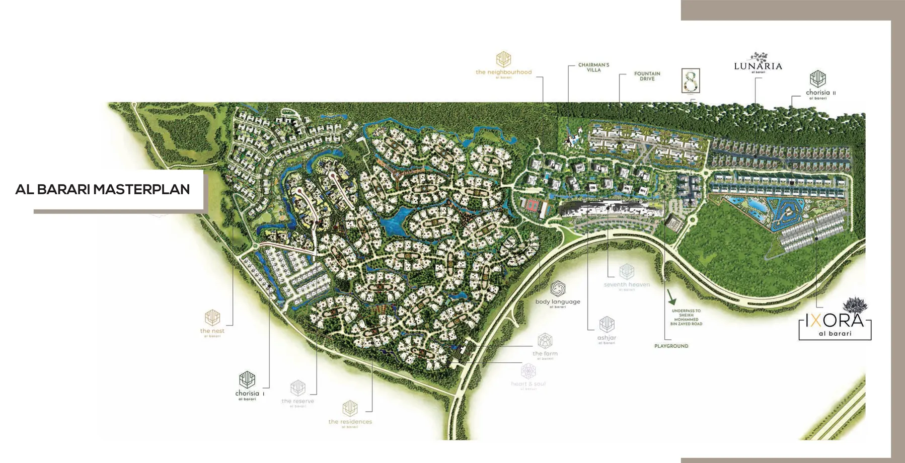 IXORA Homes at Al Barari Master Plan