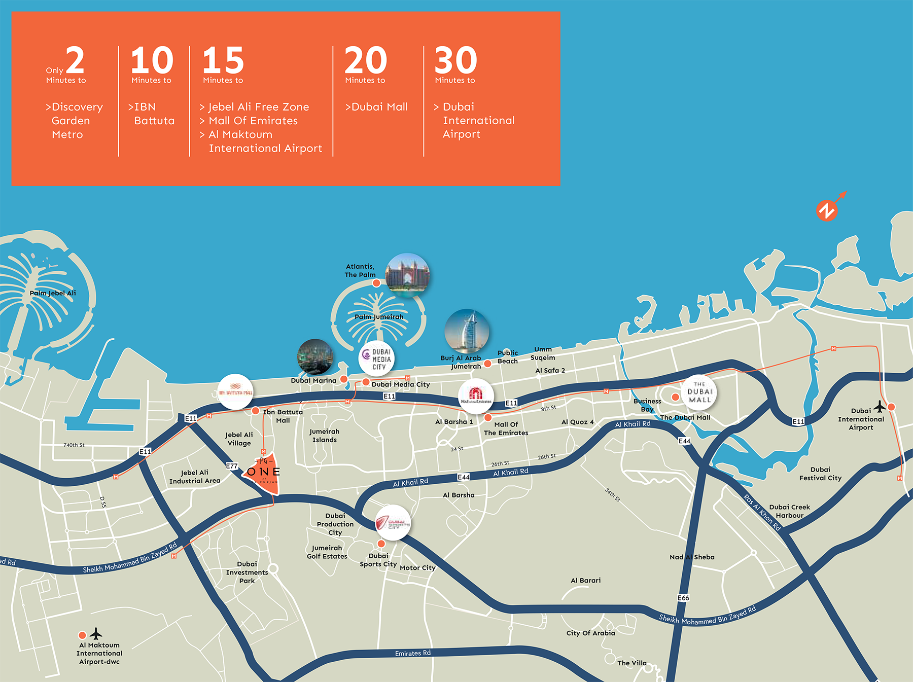 PG ONE at Al Furjan Master Plan
