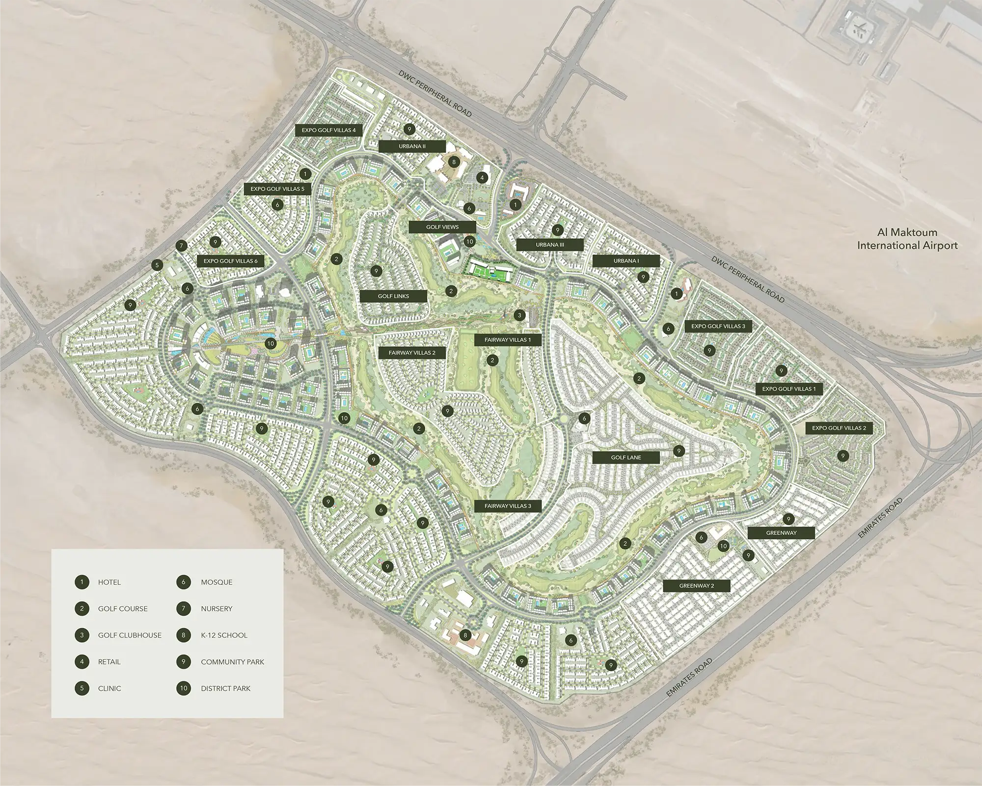 Golf Edge at Emaar South Master Plan