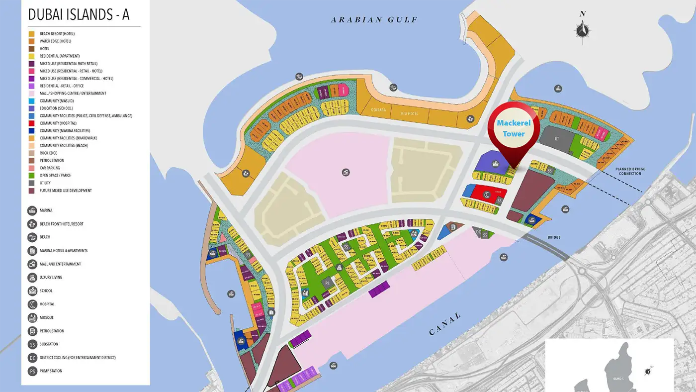 Mackerel Tower at Dubai Islands Master Plan