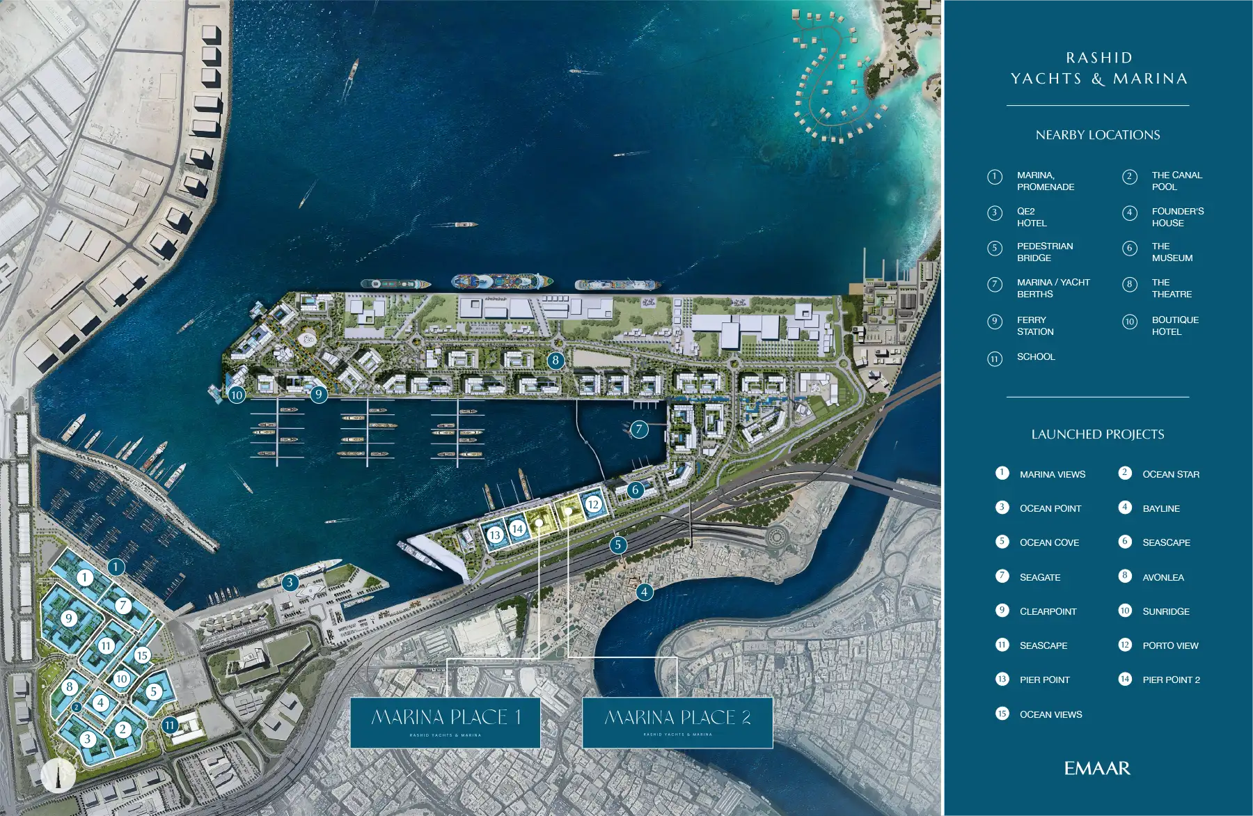 Emaar Marina Place 2 Mina Rashid Master Plan