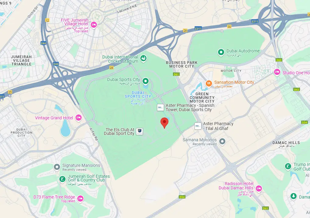 Urban Park Residences Dubai Master Plan