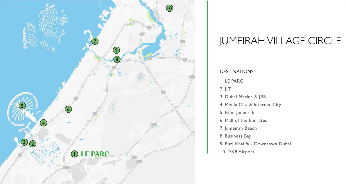 Le Parc Homes 2 at JVC Master Plan
