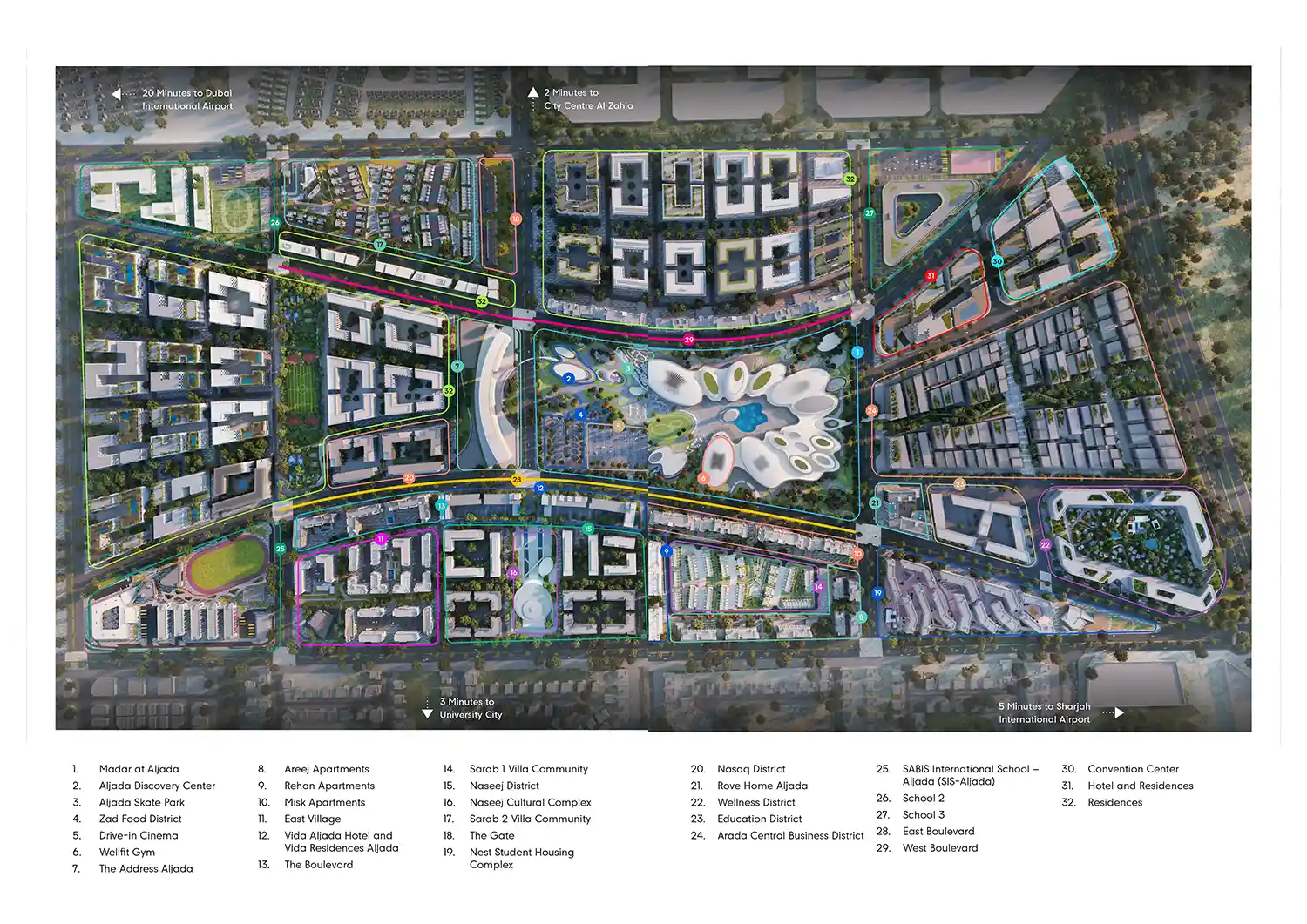 The Gate 3 at Aljada Master Plan
