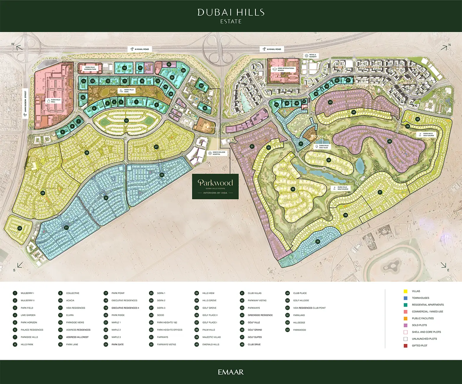 Parkwood at Dubai Hills Estate Master Plan