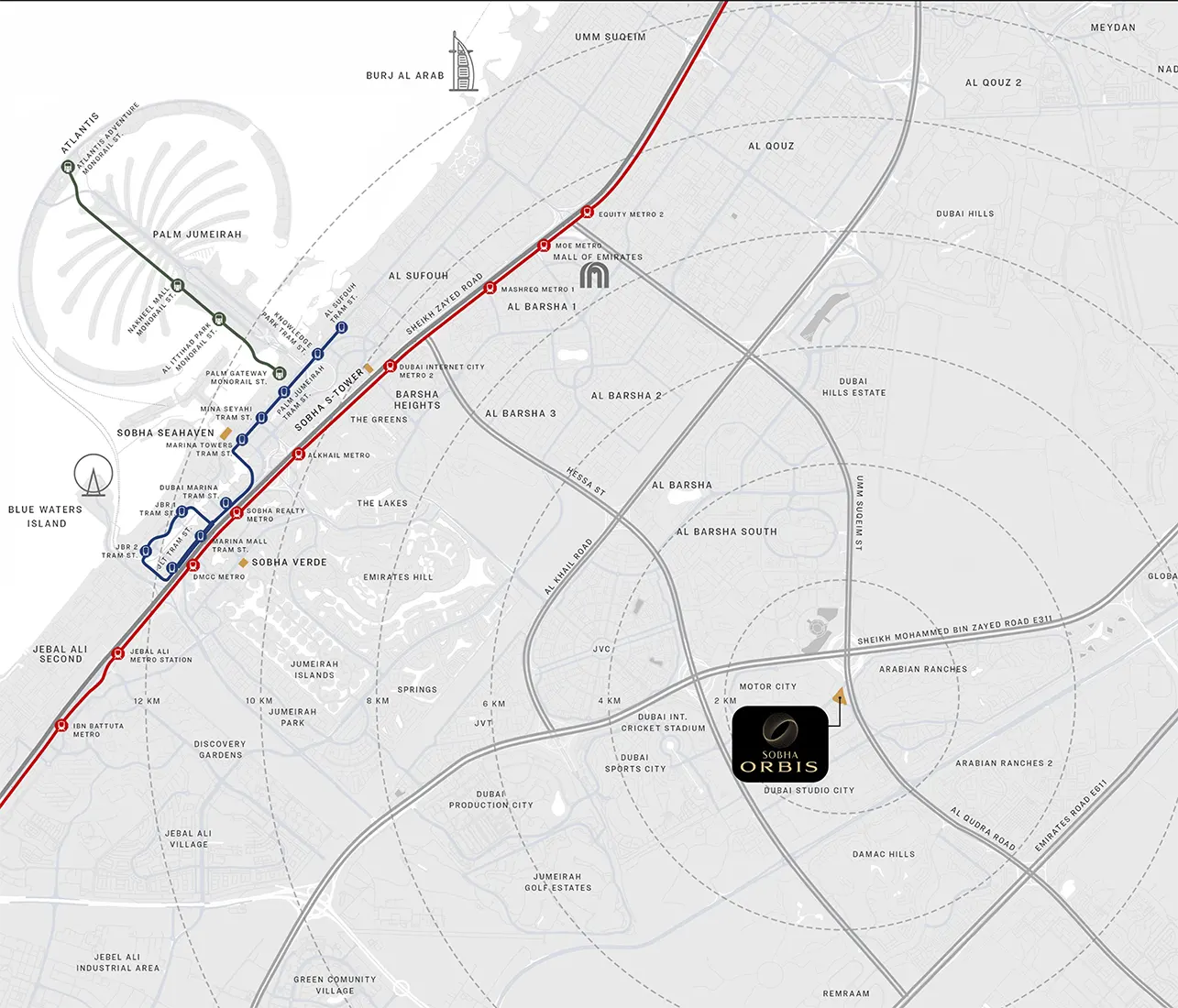 Sobha Orbis Tower D Master Plan