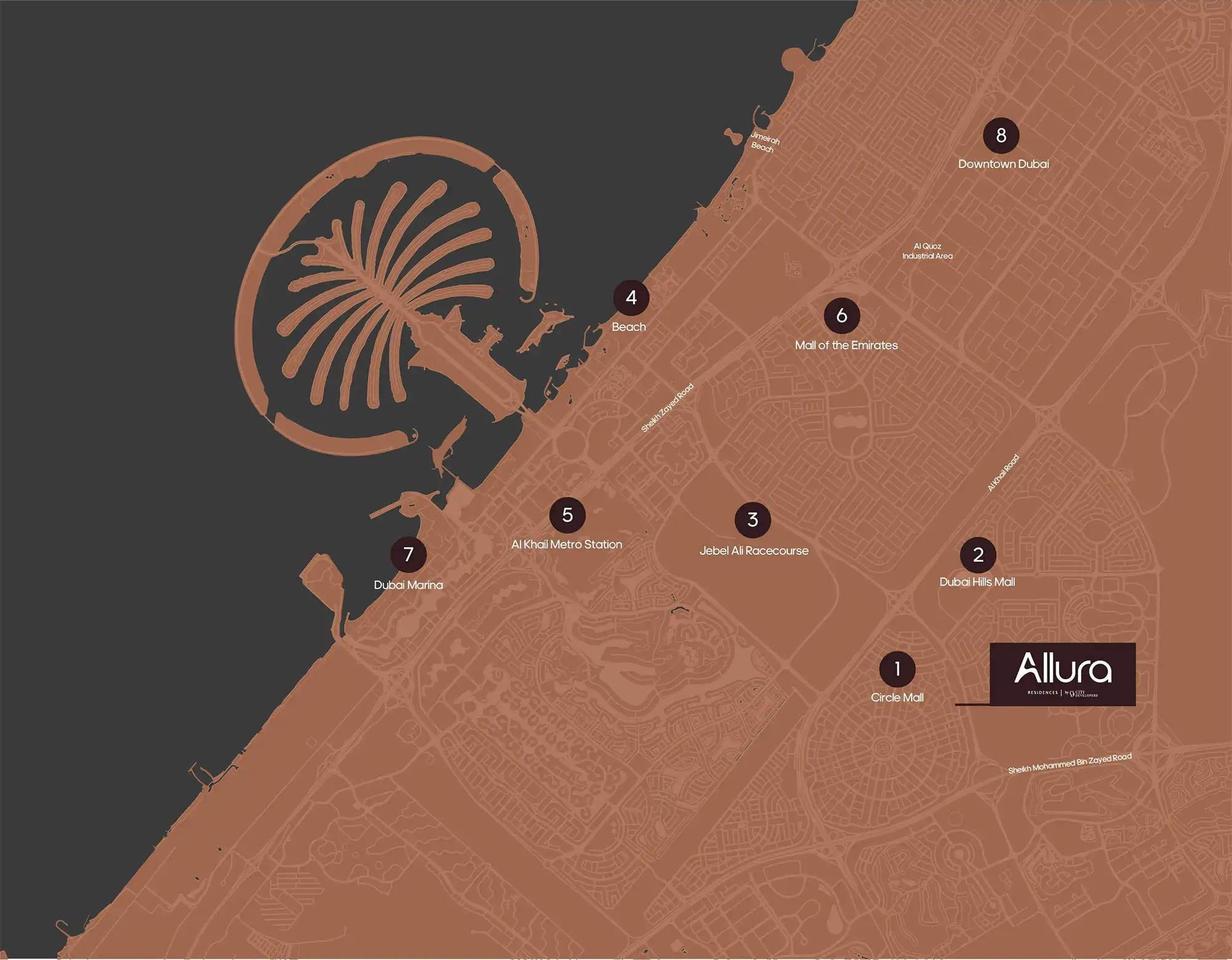 Allura Residences at JVC Master Plan