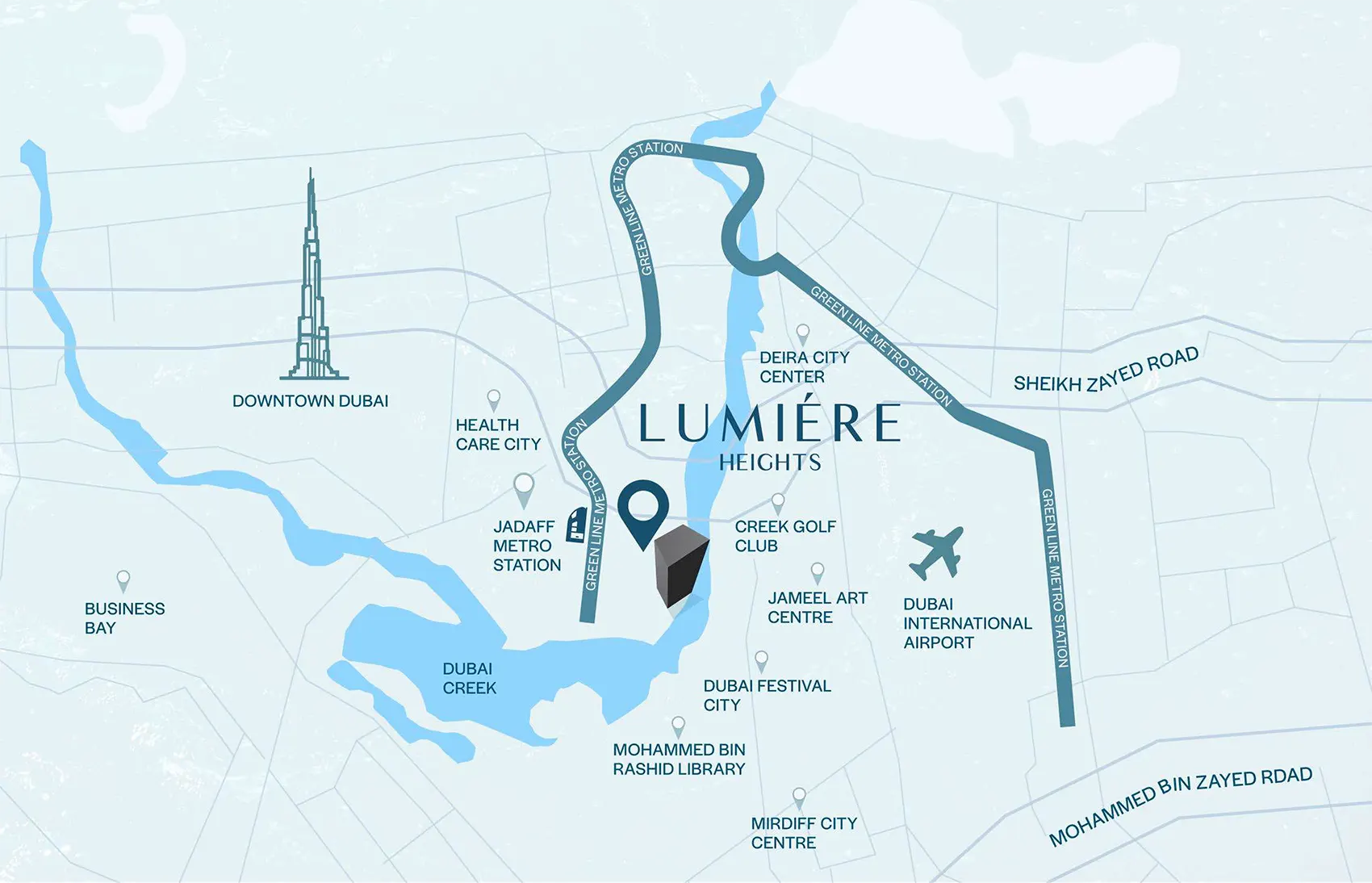 Lumiere Heights at Al Jaddaf Master Plan