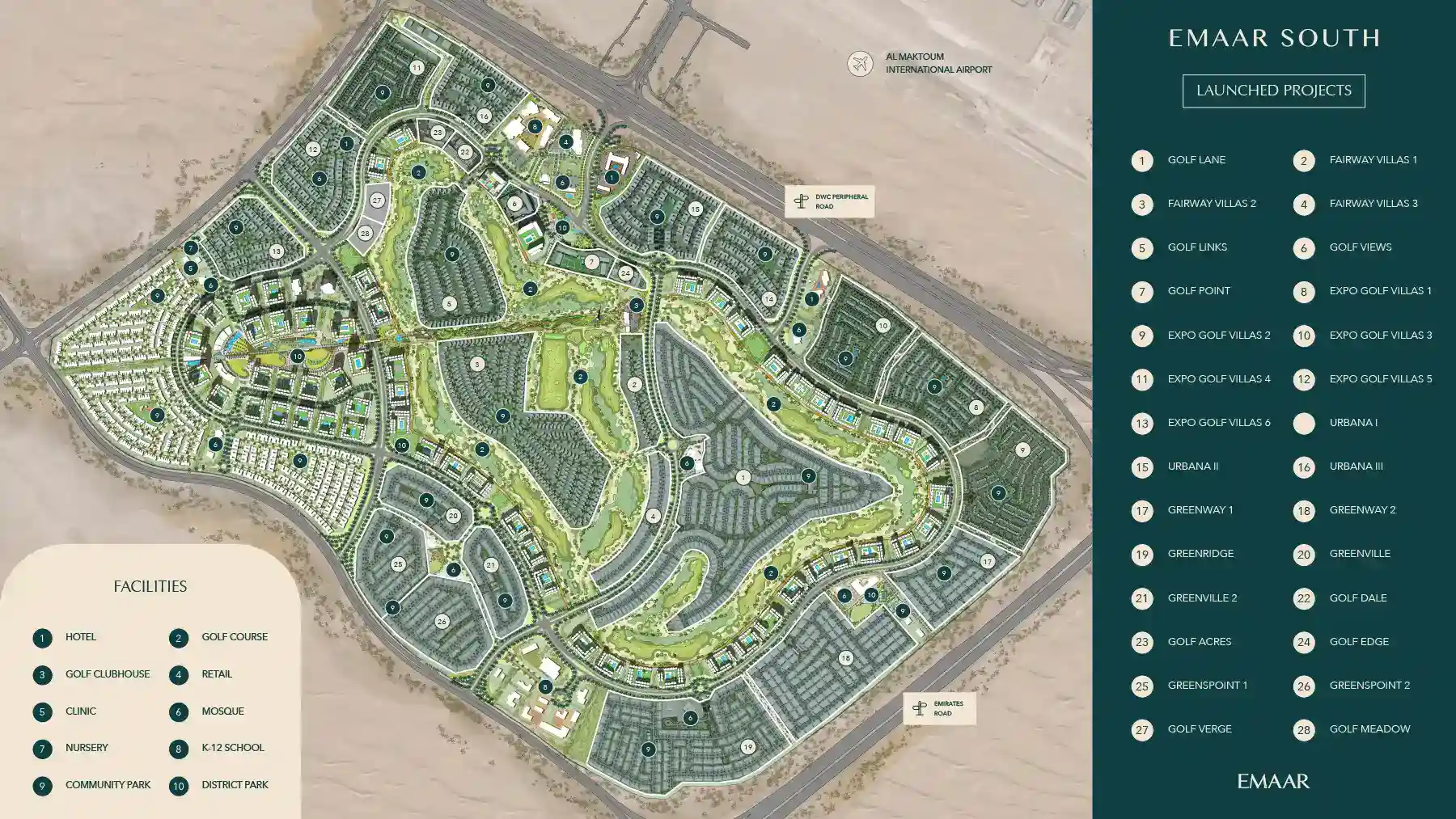 Golf Verge at Emaar South Master Plan