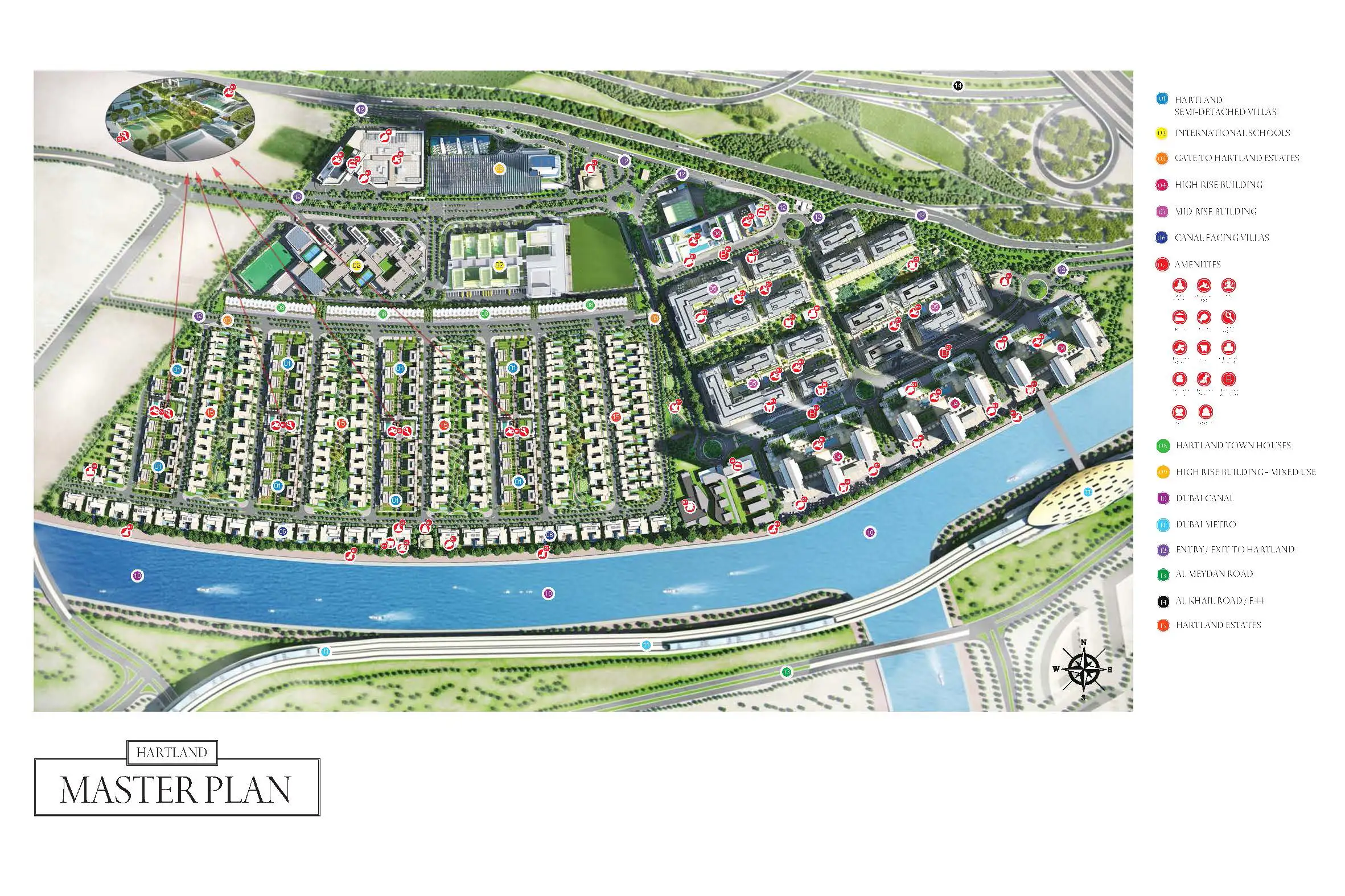 Sobha Hartland Estates Master Plan