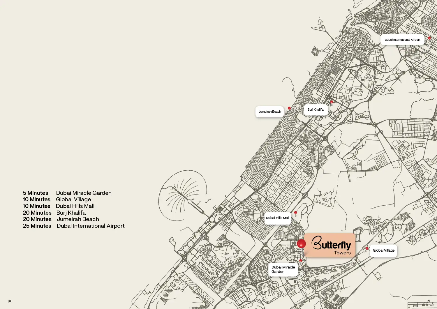 Butterfly Towers at Arjan Master Plan