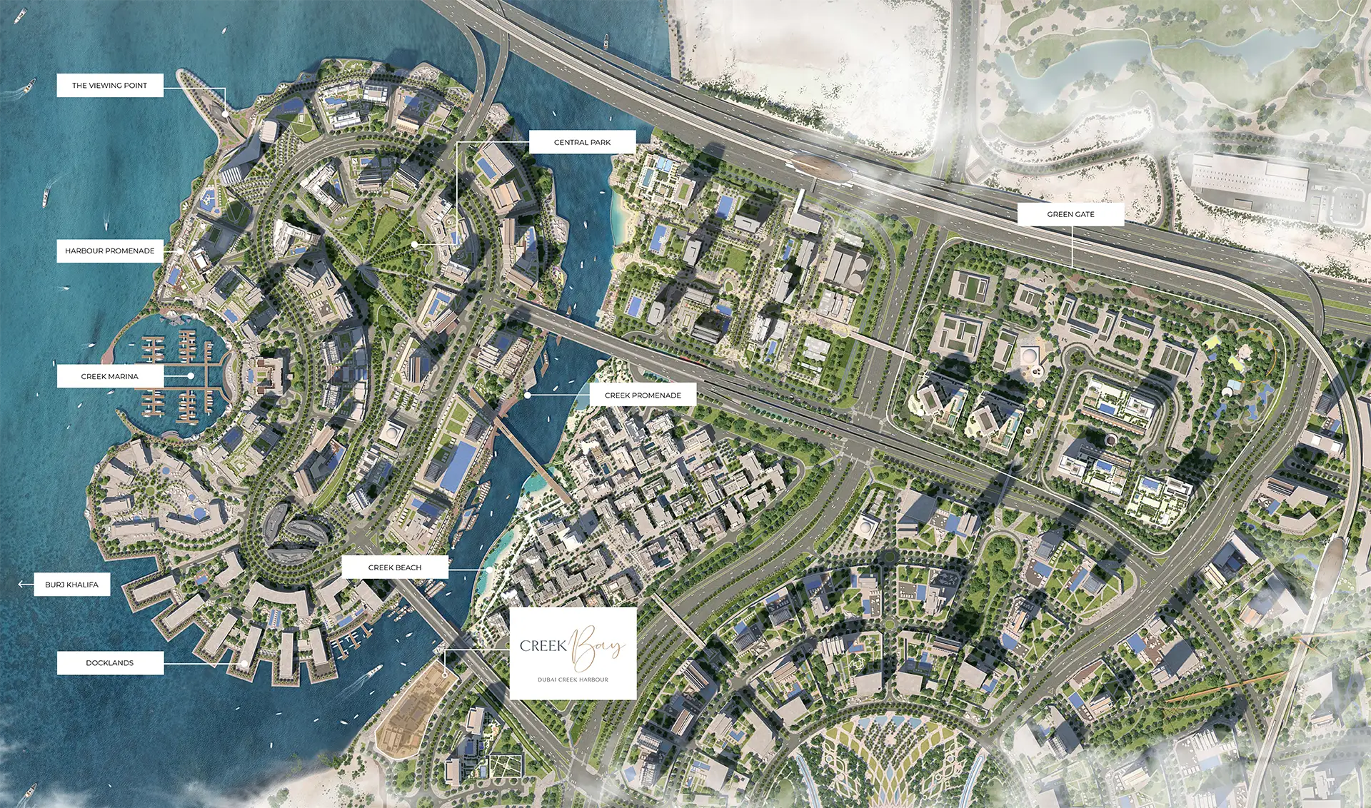 Creek Bay at Dubai Creek Harbour Master Plan