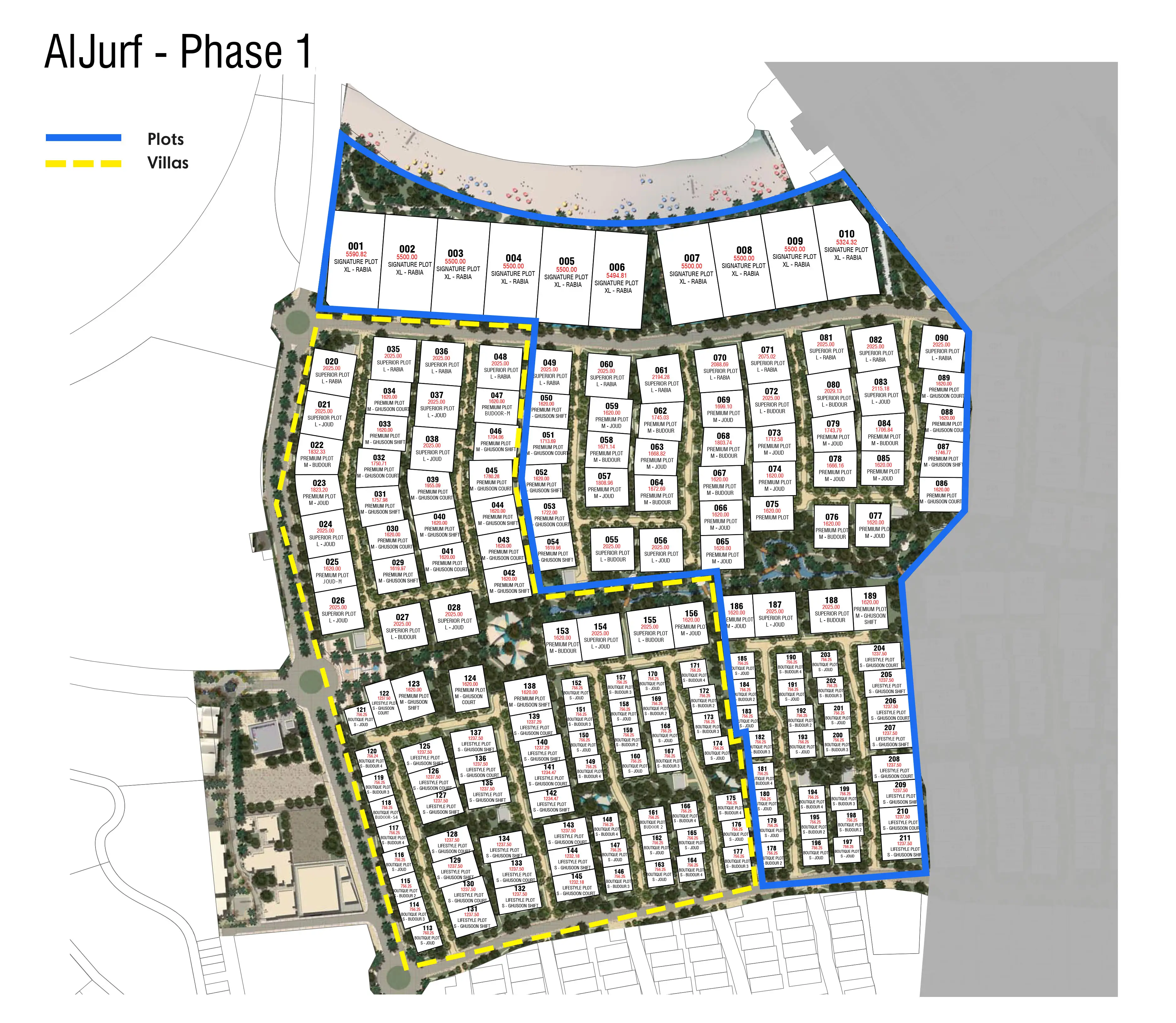 AlJurf Joud Villas Master Plan