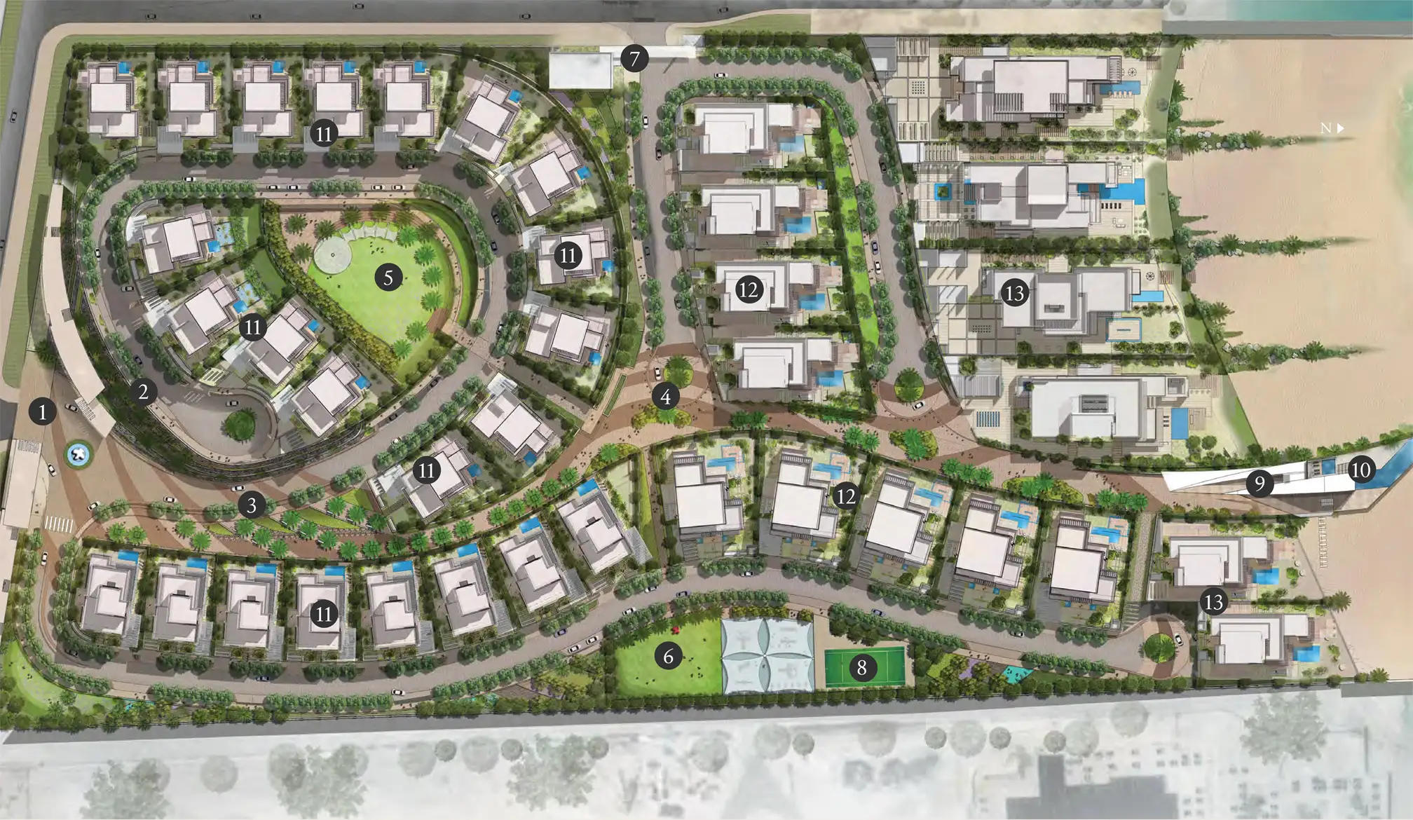 Nudra at Saadiyat Island Master Plan