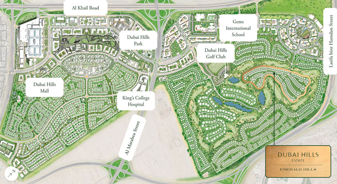 Dubai Hills Estate Master Plan