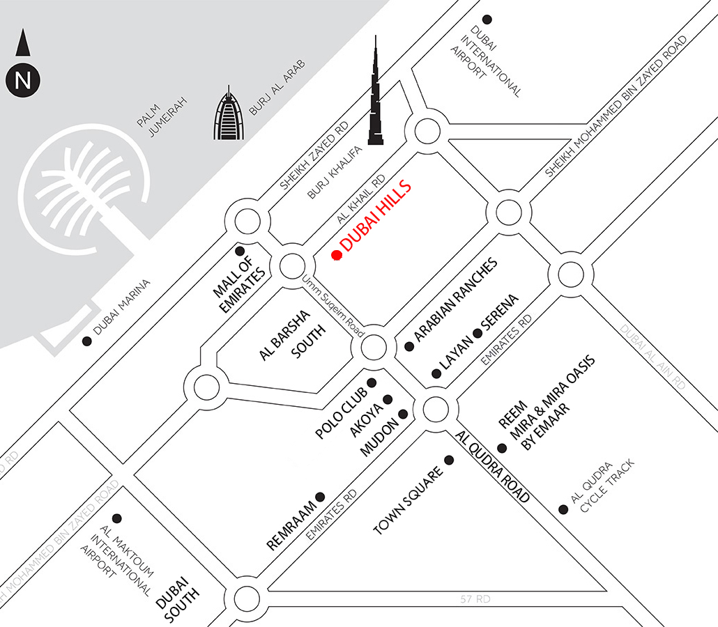 Dubai Hills Map