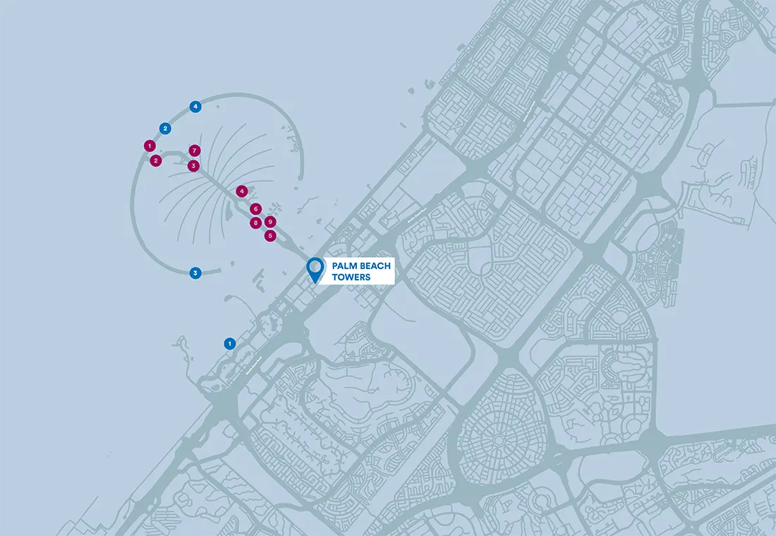 Palm Beach Towers -  Location Plan