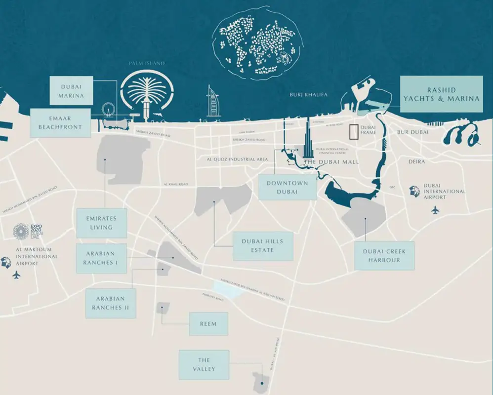 Seascape Mina Rashid -  Location Plan