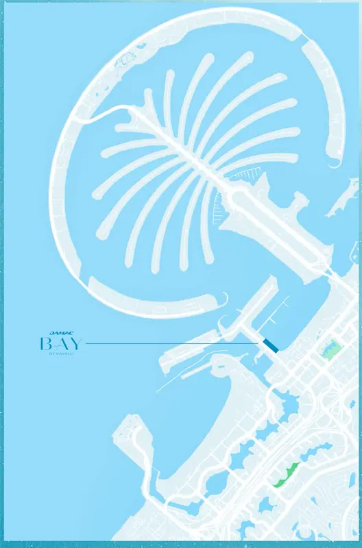 Damac Bay Cavalli -  Location Plan