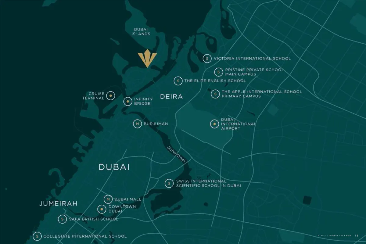 Nakheel Rixos Dubai Islands -  Location Plan