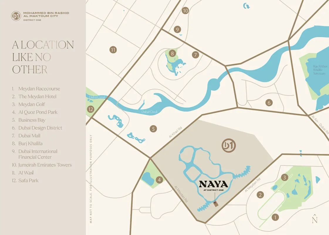 Naya at District One -  Location Plan