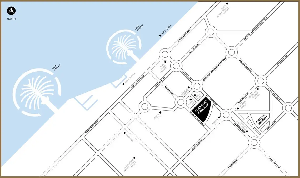 Damac Radisson Hotel -  Location Plan