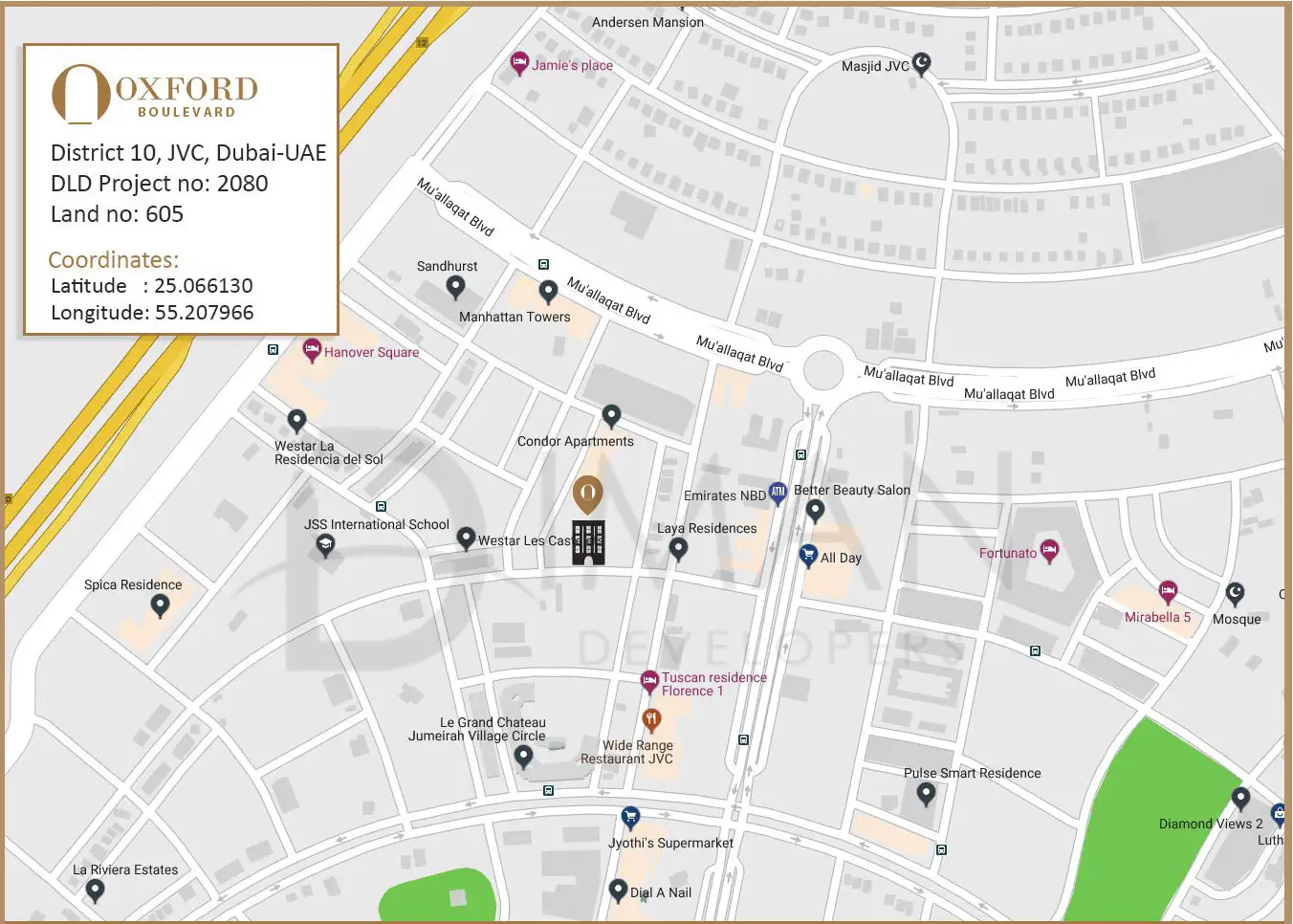 Oxford Boulevard -  Location Plan