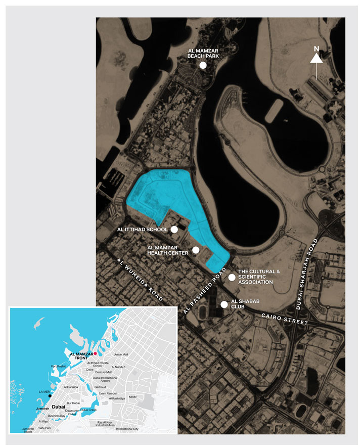 Al Mamzar Front Plot by Meraas at Al Mamzar District - Location Map