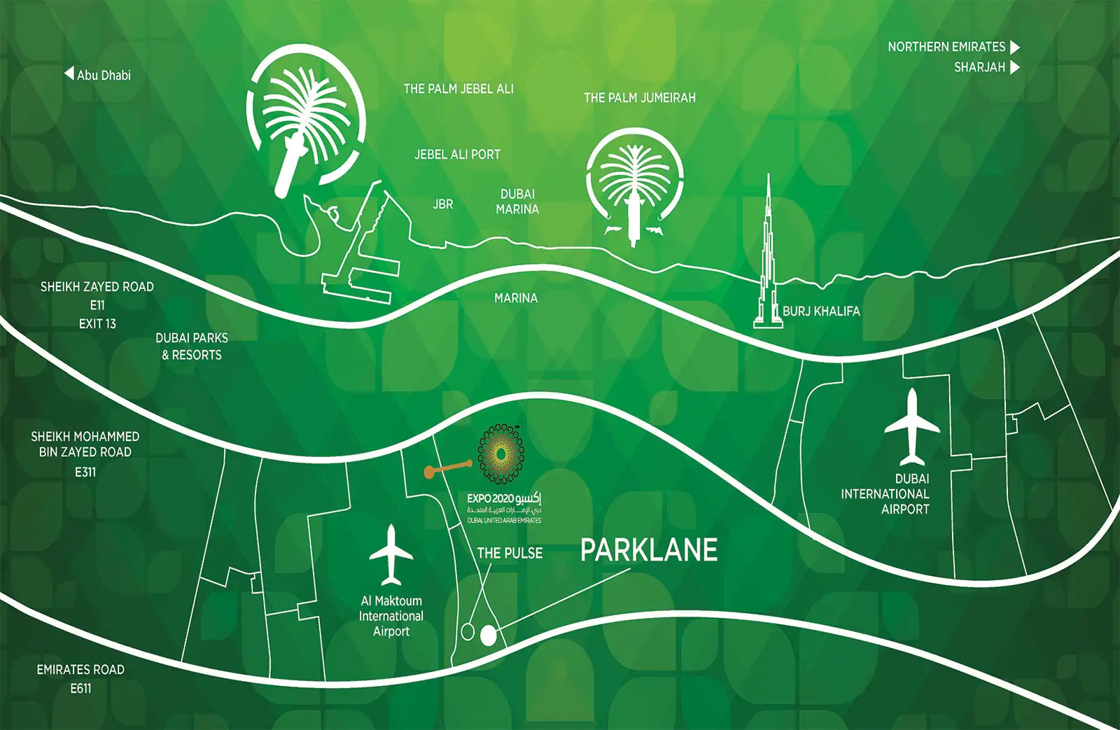 Parklane Dubai South -  Location Plan