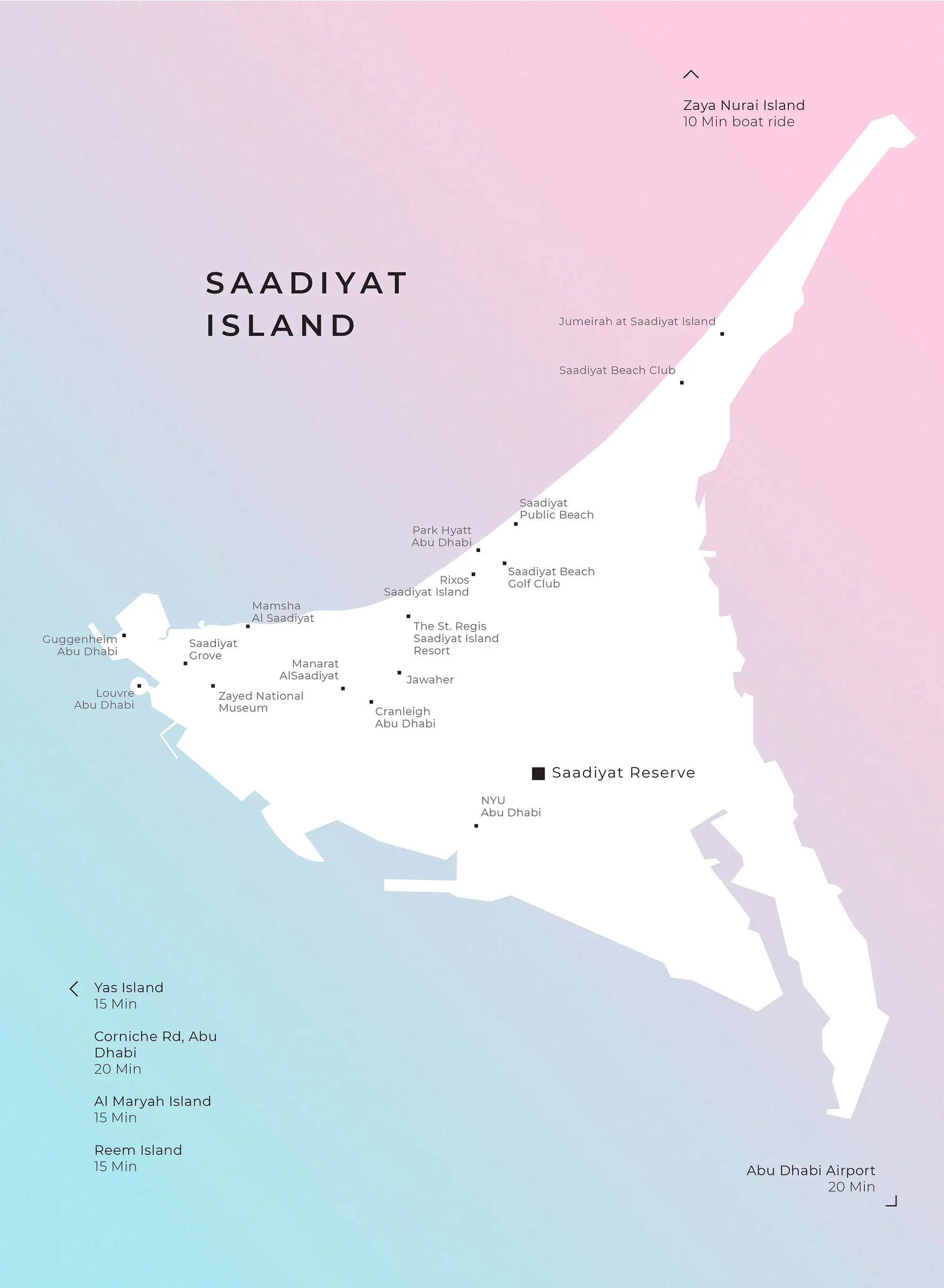 The Dunes at Saadiyat Reserve -  Location Plan