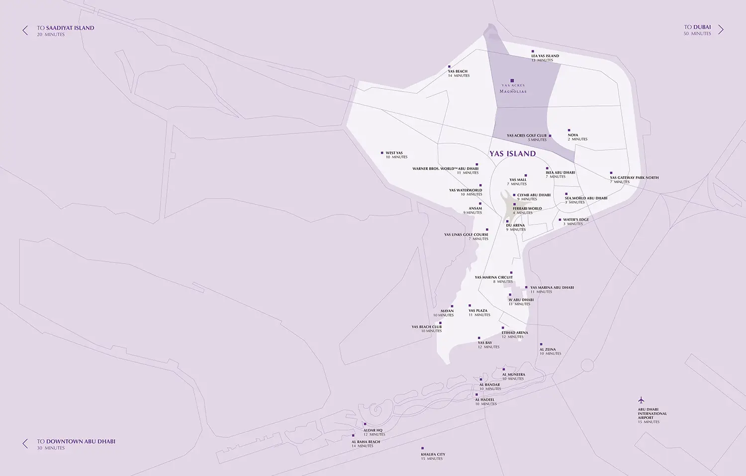 The Dahlias Yas Acres -  Location Plan